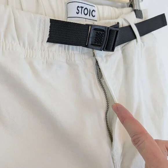 Stoic Venture Pant White Egret Belted - Picture 7 of 12